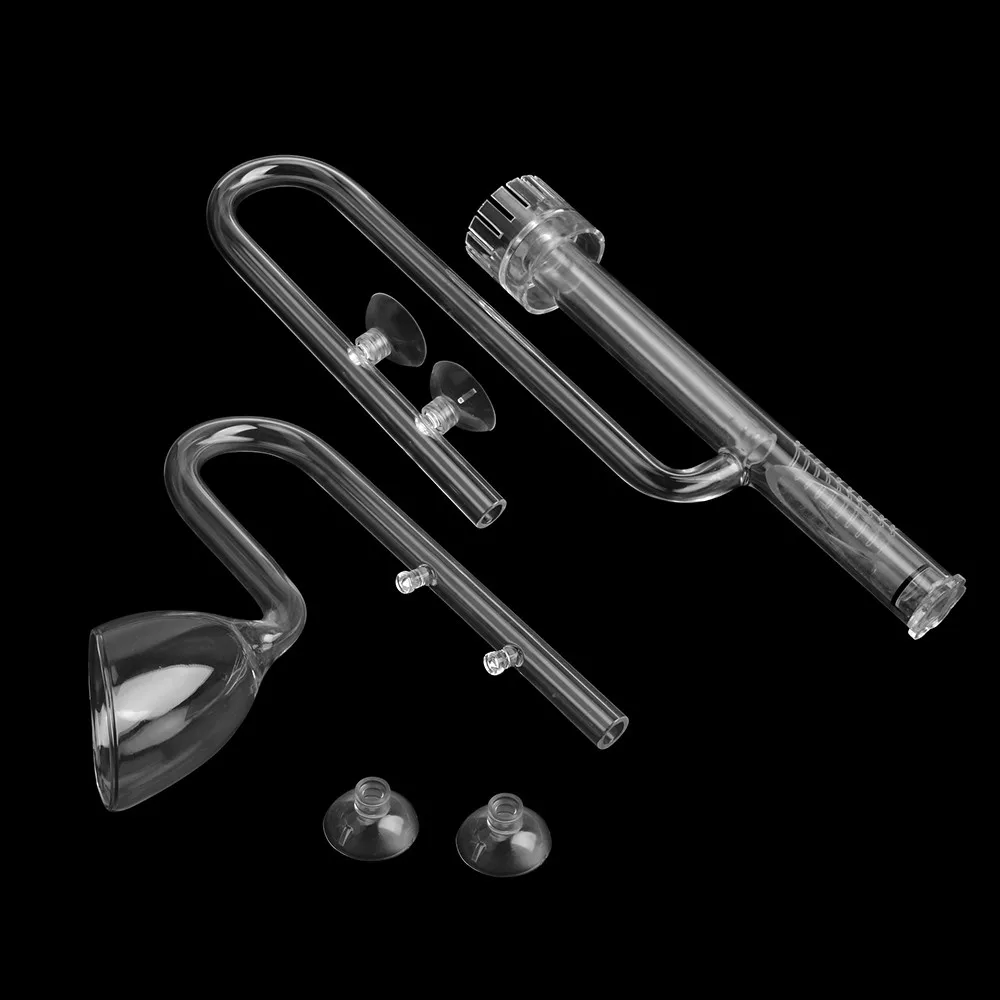 

Aquarium Water Plant Tank Filter Skimmer Glass Lily Pipe Spin Surface Inflow Outflow 13/17mm ADA Quality Fish Tank Filter