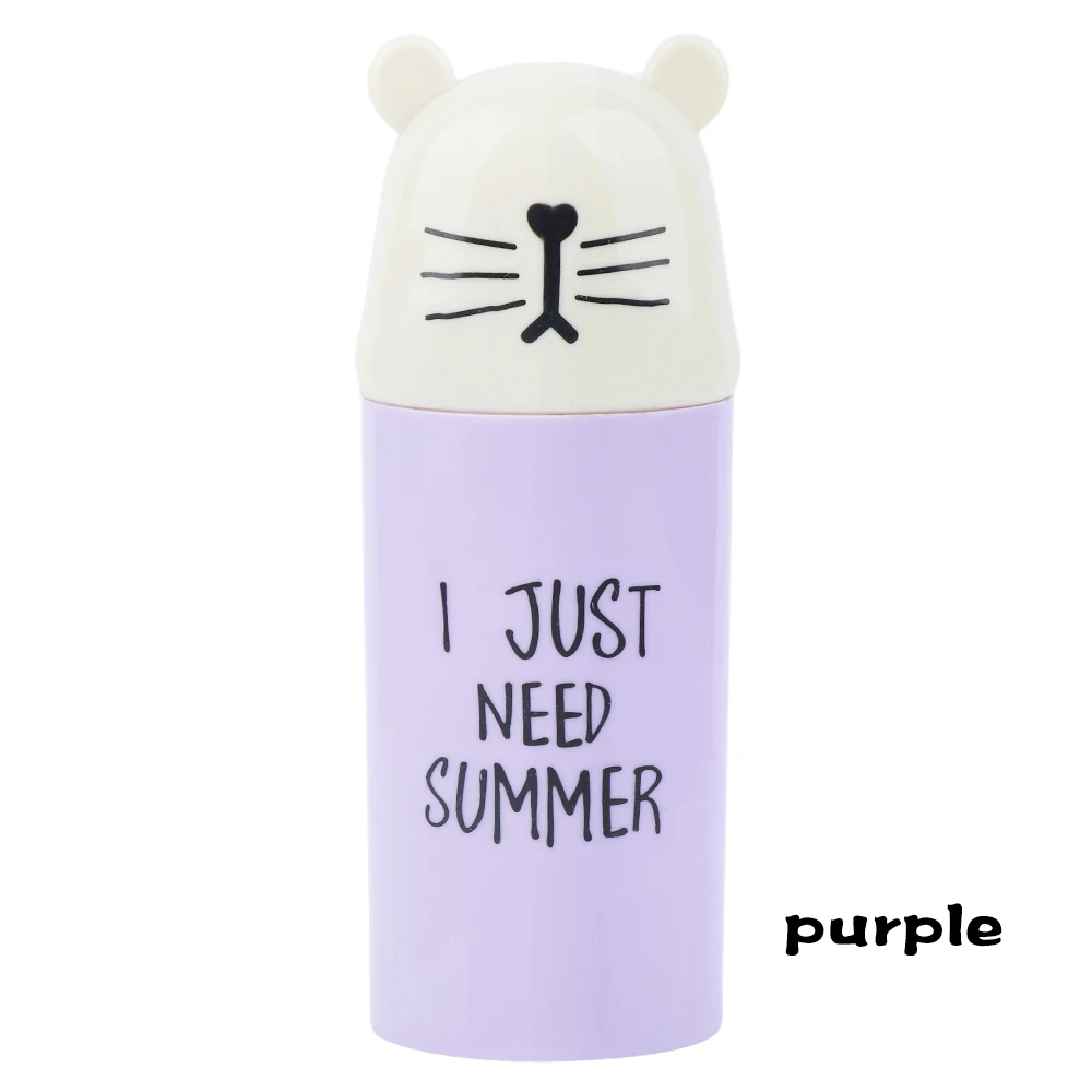 purple 1 шт. ящики для хранения, держатель для зубной щетки для путешествий, портативная зубная щетка из натурального бамбука чехол-трубка для путешествий, Экологичная ручная работа - Цвет: purple