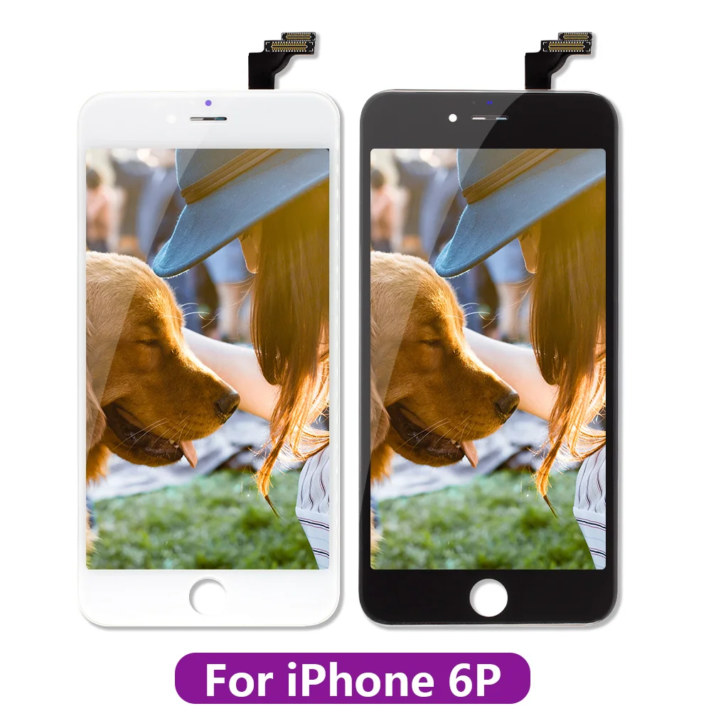 Белый и черный AAAAA абсолютно для iPhone 6 6G ЖК-дисплей кодирующий преобразователь сенсорного экрана в сборе для iPhone6 4,7 ''без битых пикселей+ подарок