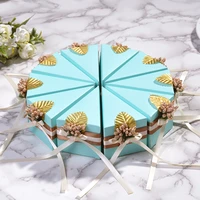 10 pcs wedding candy box cake shaped giveaways packaging creative wedding favors and gifts box for guests party supplies