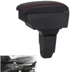 Автомобильный подлокотник для Peugeot 206 206 + 207 Compact 2009-2012, центральный подлокотник из искусственной кожи, центральная консоль, контейнер для хранения, подставка для чашки