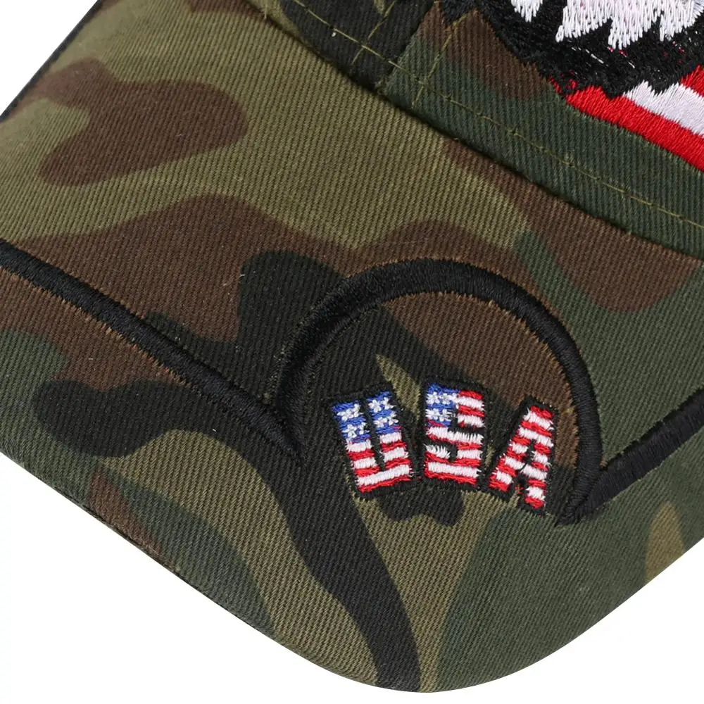 Камуфляжная бейсбольная кепка для мужчин регулируемая американская Женская