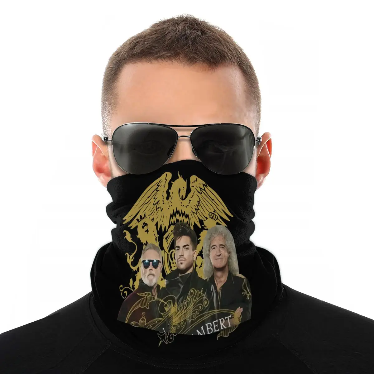 Queen Adam Lambert The Rhapsody Tour 2020 черный размер S2Xl Креативный дизайн много цветов 3D шарфы