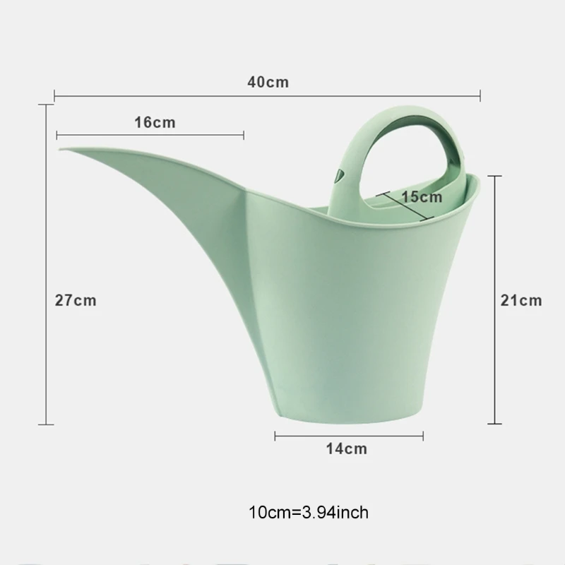 

T8NA Creative Pelican Long Tips Watering Can 2L Portable Gardening Watering Bottle Plastic Long Spout Watering Pot for House