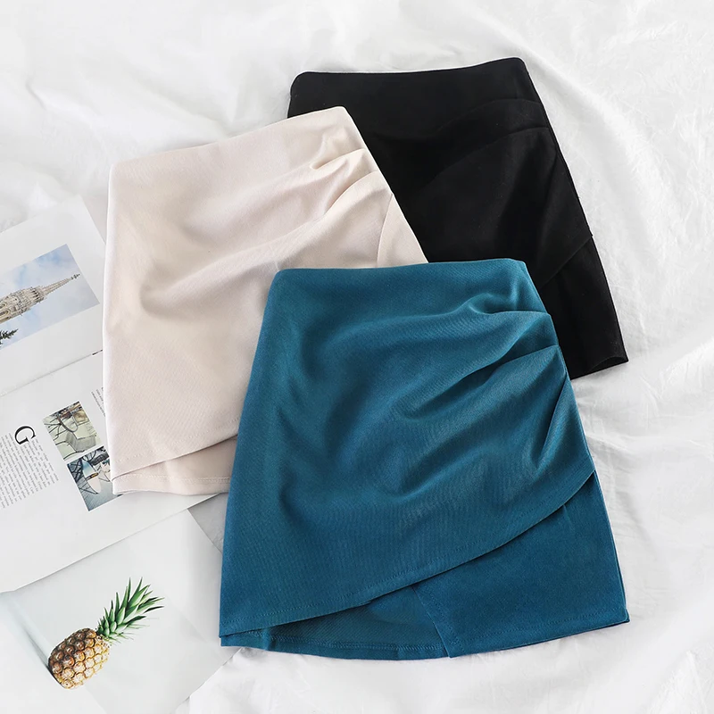 Элегантная женская юбка в Корейском стиле с высокой талией шикарная