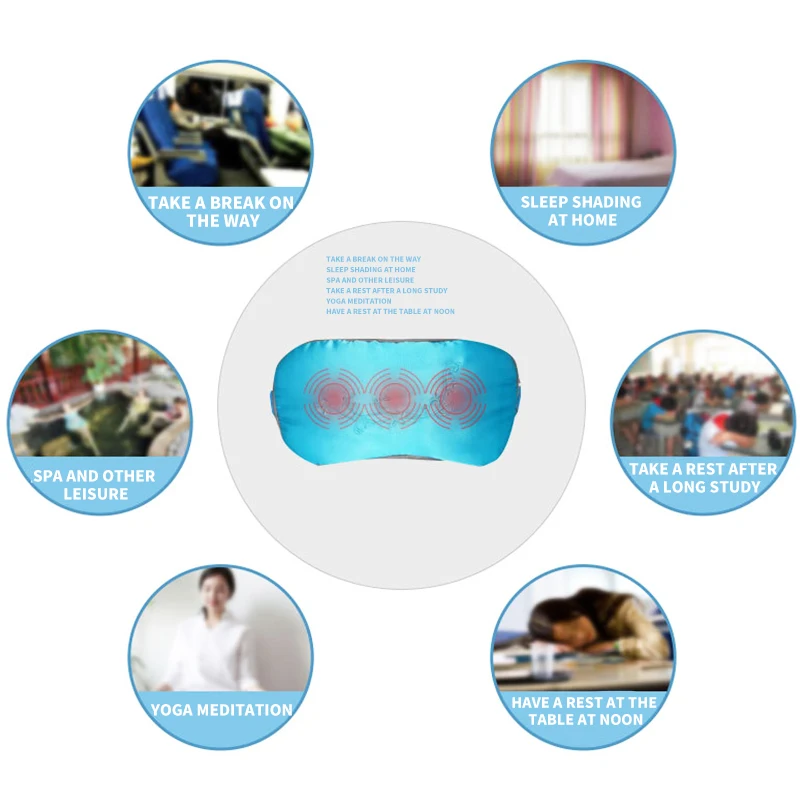 Паровой массажер для глаз с подогревом через USB маска век лаванды защитой от