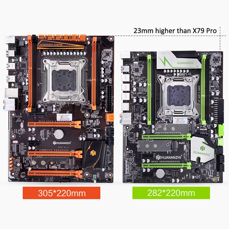 Фирменная материнская плата с M.2 в продаже HUANANZHI deluxe X79 игровая материнская плата с процессором Intel Xeon E5 2620 SROKW ram 16G(4*4G) RECC