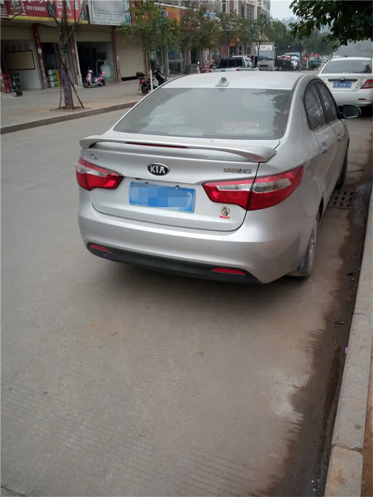 Спойлер для Rio K2 2011 2015 Kia спойлер JSDD из АБС пластика цвет заднего крыла автомобиля