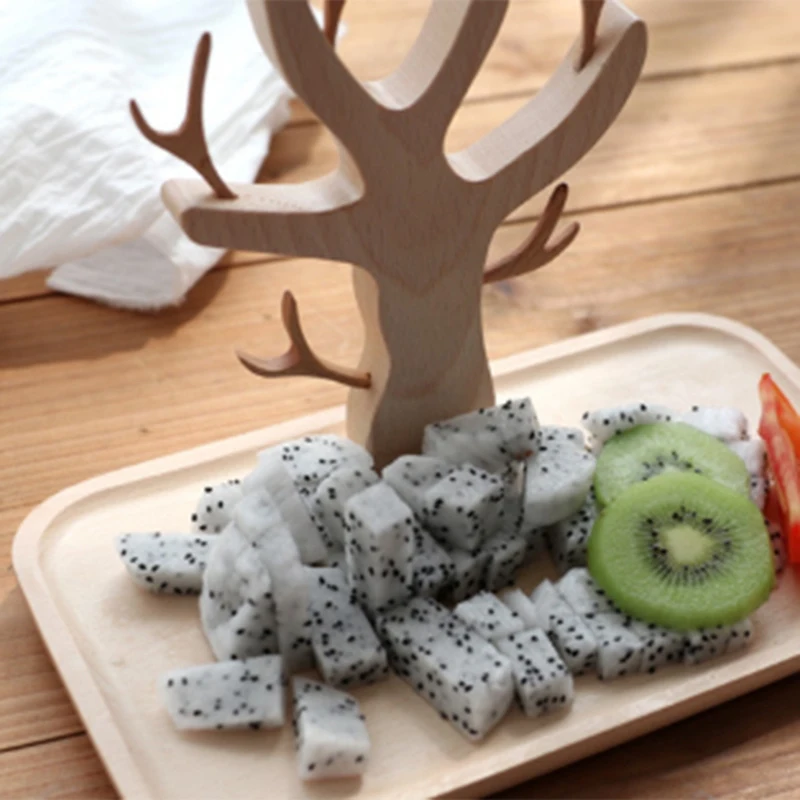 Съемная Фруктовая тарелка вилка набор фруктовый поддон для хранения ювелирных