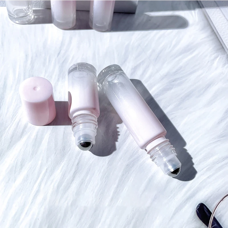 10Pcs 5ML 10ML Empty Glass Roller Bottles For Essential Oil Pink Perfume Refillable Cosmetic Containers | Красота и здоровье