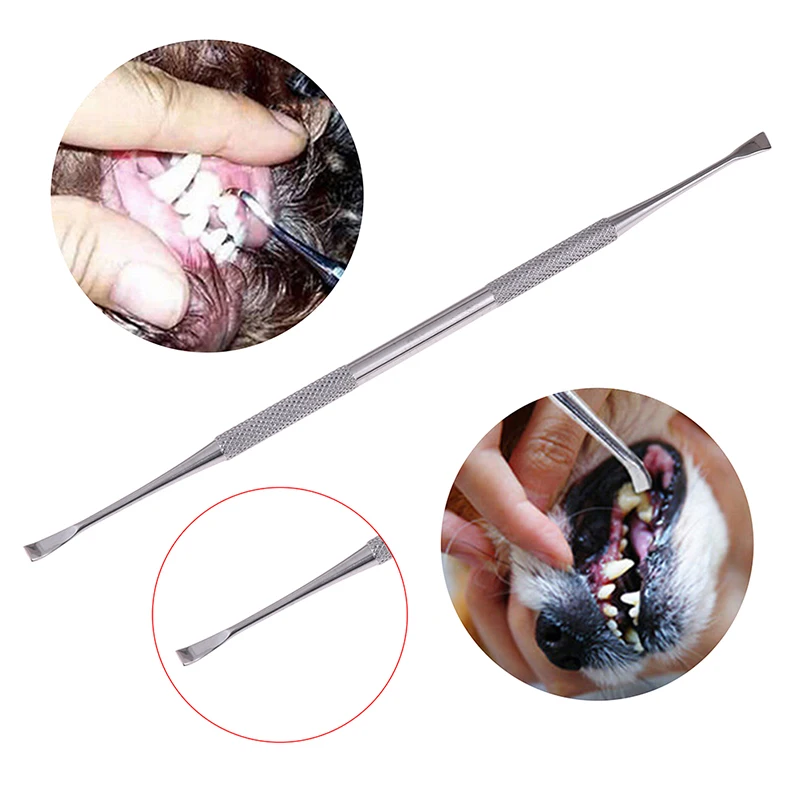 

Скребок для удаления зубного камня, для домашней собаки, двойные скребок для удаления камня, гигиена полости рта домашних животных, инструм...