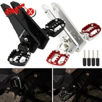 motorcycle accessories for honda xadv750 xadv x adv 750 2021 2022 rear pedal foot stand folding footrests passenger foot pegs