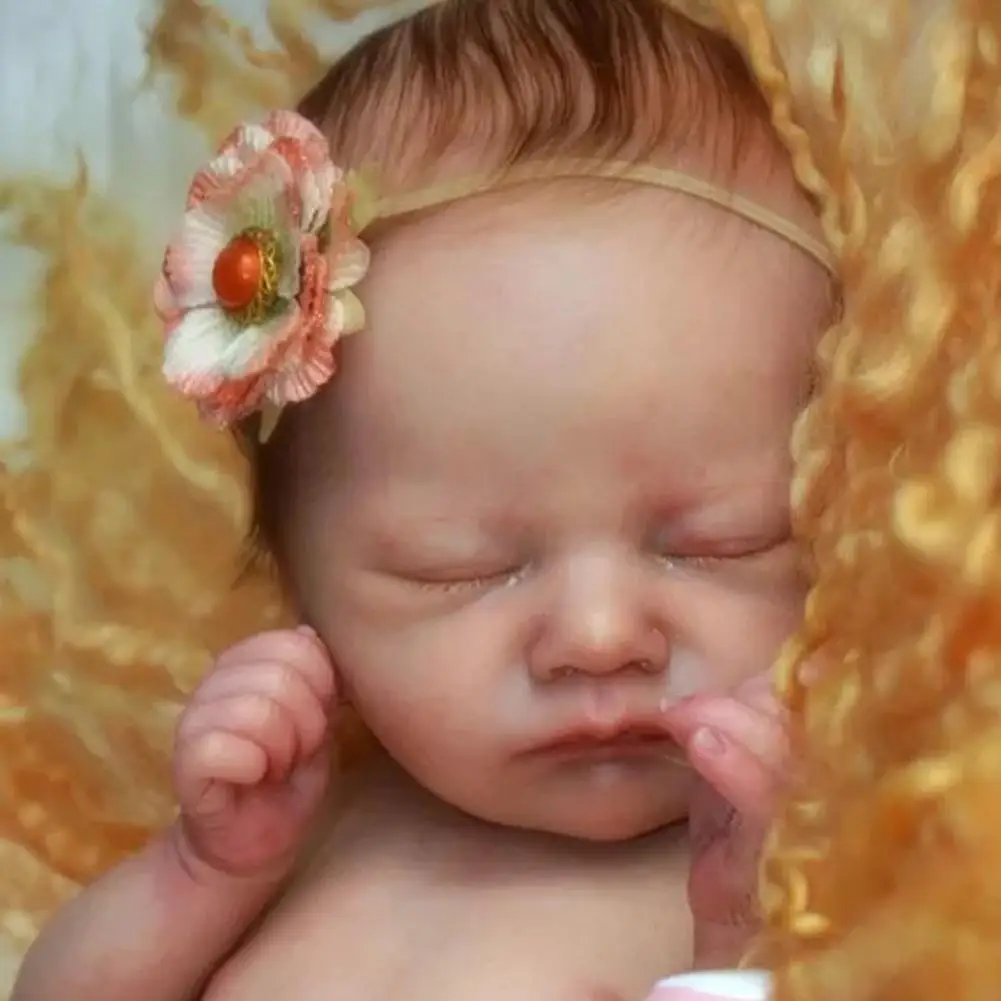 

18-дюймовая кукла-Реборн, комплект для сна, Шарлотта, ножки тела с изогнутыми необработанными деталями, W0Y6