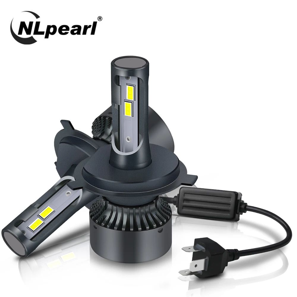 

NLpearl 1pair 60W Bright LED H4 H7 H1 H3 H8 H9 H11 9005 9006 9012 HB3 HB4 Auto LED Headlight Bulb 16000LM 6500k Car Headlamp