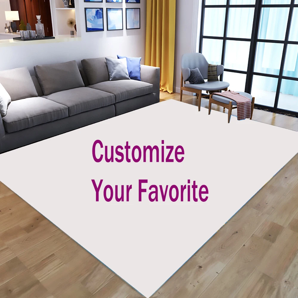 

Custom Logo Photo Area Rug Large Rugs and Carpets for Home Living Room Anime Floor Mat 300x300cm