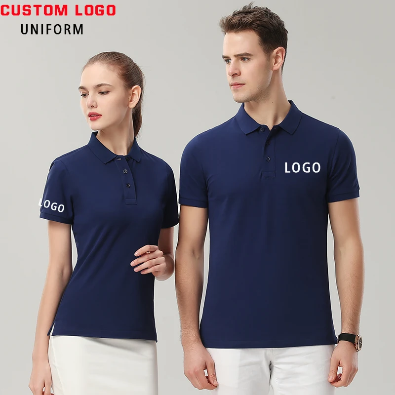 Мужская рубашка поло с вышивкой и логотипом вашей компании|Поло| |