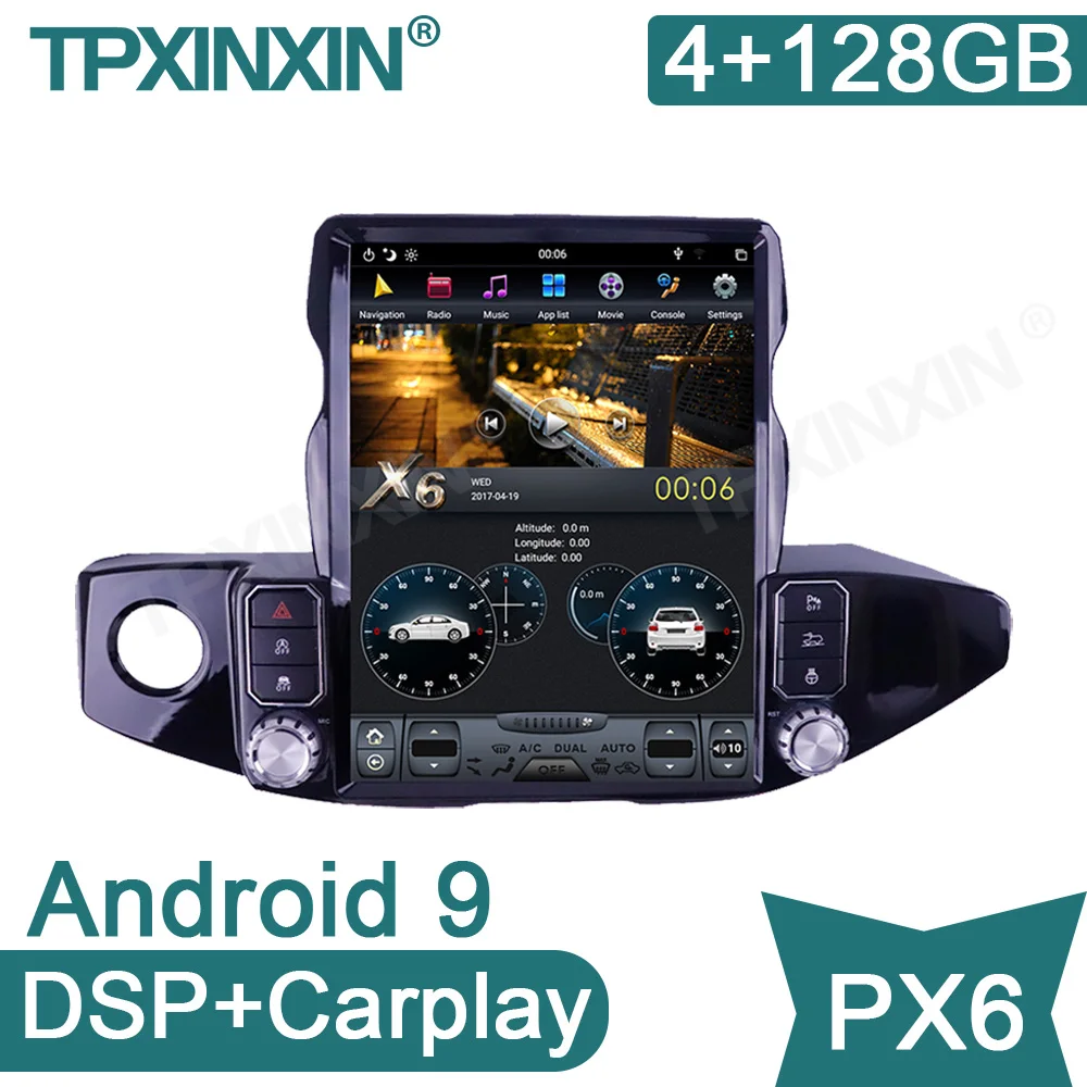 

Android 9.0 128+4GB Tesla style Car GPS Navigation For Jeep horse herder Radio Headunit Multimedia Playe