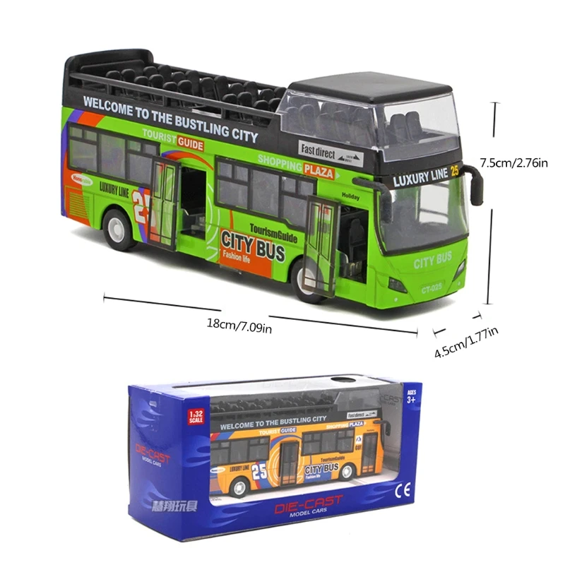 

Двойная подсветка из Макао, модель из сплава, автобус, Классический автобус, мир, микроавтобус, модель из сплава, игрушечный автобус, настоль...