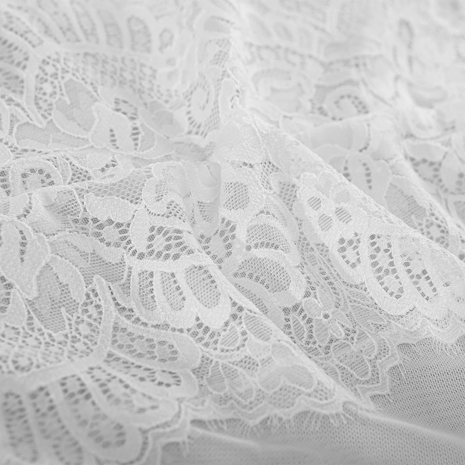 

Women Sexy Lace Nightwear See-Through Romper Wired Bust Mesh V-Neck Sling Bandage Lingerie