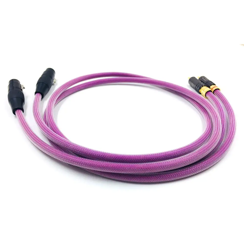 Colleimage HIFI RCA Male to Dual XLR Cable Hi-End Audio Audiophile CD DVD player Speaker Cables | Электроника
