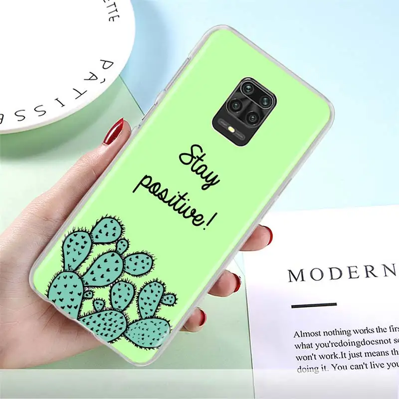 

Phone Case for Xiaomi Redmi Note 9S 8T 8 Pro 9 7 9A 8A 7A K40 K30 10 Pro Hard PC Back Cover Couqe Flower bee Cartoon Cactus