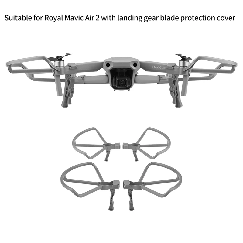 4 шт./компл. Защитная крышка с лезвием шасси для DJI Mavic Air 2|Посадочные шасси| |