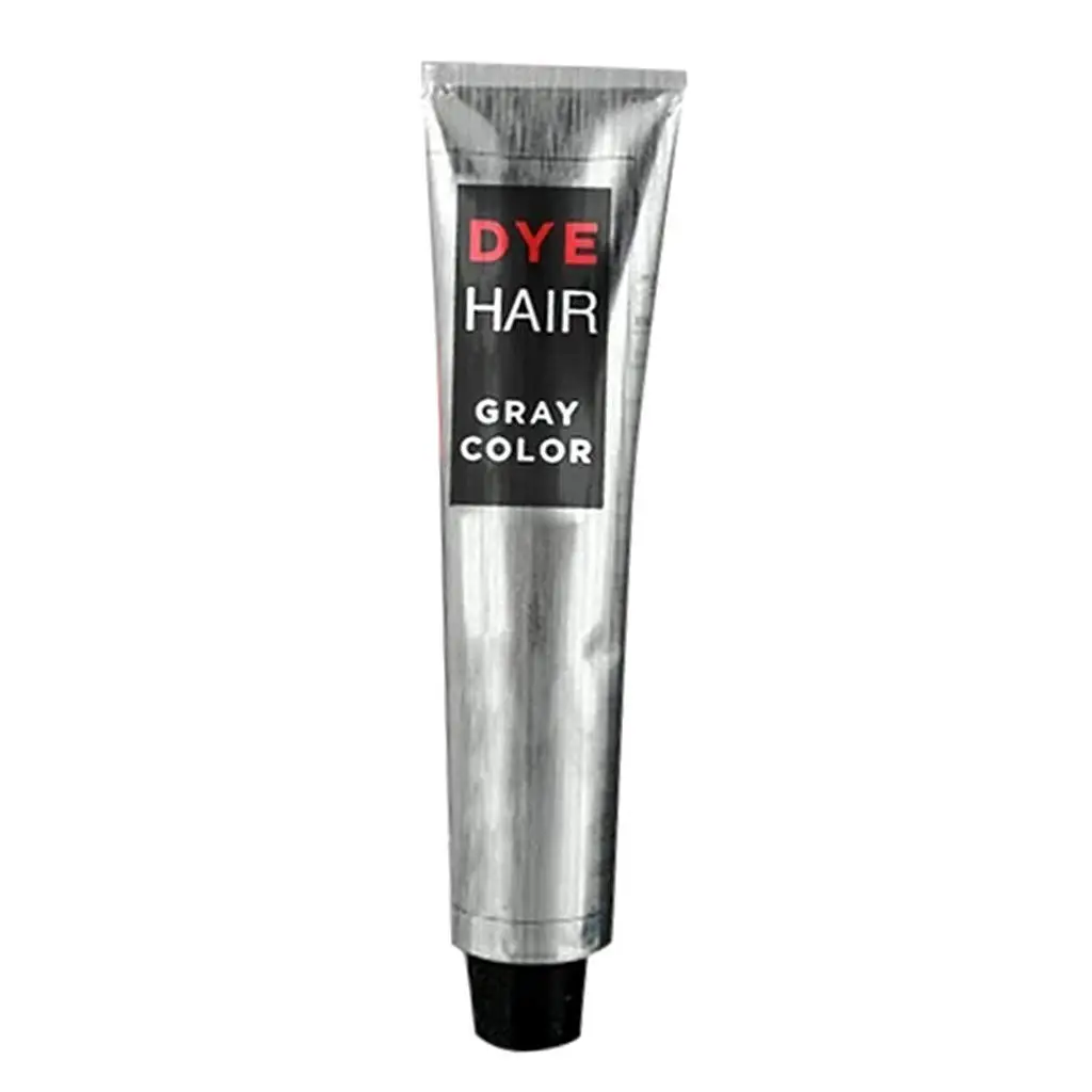 

New 100Ml Super Gray Dye Hair Cream Fashion Smoky Gray Punk Style Light Gray Silver Color Nature Permanent Girls Beauty Hair