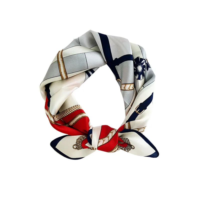 

2020 Brand 100% Natural Satin Real Silk Scarf Women Shawls Wraps New Ladies Neckerchief Scarves Foulard Femme Bandana Hijab