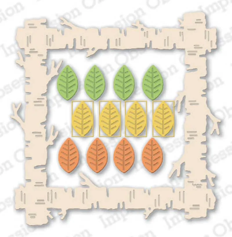 

Fence leaves METAL CUTTING DIES Stencil Scrapbooking Photo Album Card Paper Embossing Craft DIY