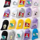 Носки женские в стиле Харадзюку, длинные носки с милыми животными в стиле хип-хоп, с забавными японскими героями мультфильмов, носки с динозаврами