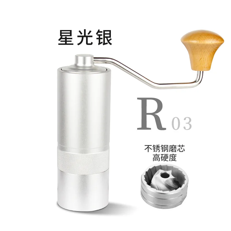 

Stainless steel grinding core hand crank grinder portable Italian grinder full metal body manual coffee machine grinder