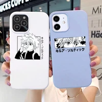 hunter x hunter anime phone cover for iphone 12 13mini 11 pro max x xr xs max 6s 7 8 plus soft silicone protective case fundas