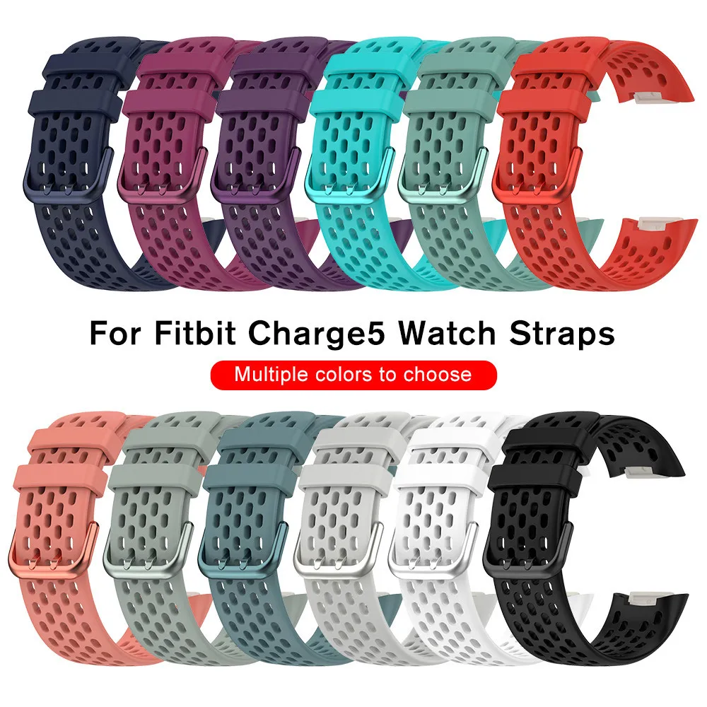 

Силиконовый ремешок карамельного цвета для Fitbit Charge 5 Charge5, ремешок для смарт-часов, дышащий спортивный сменный мягкий браслет-петля