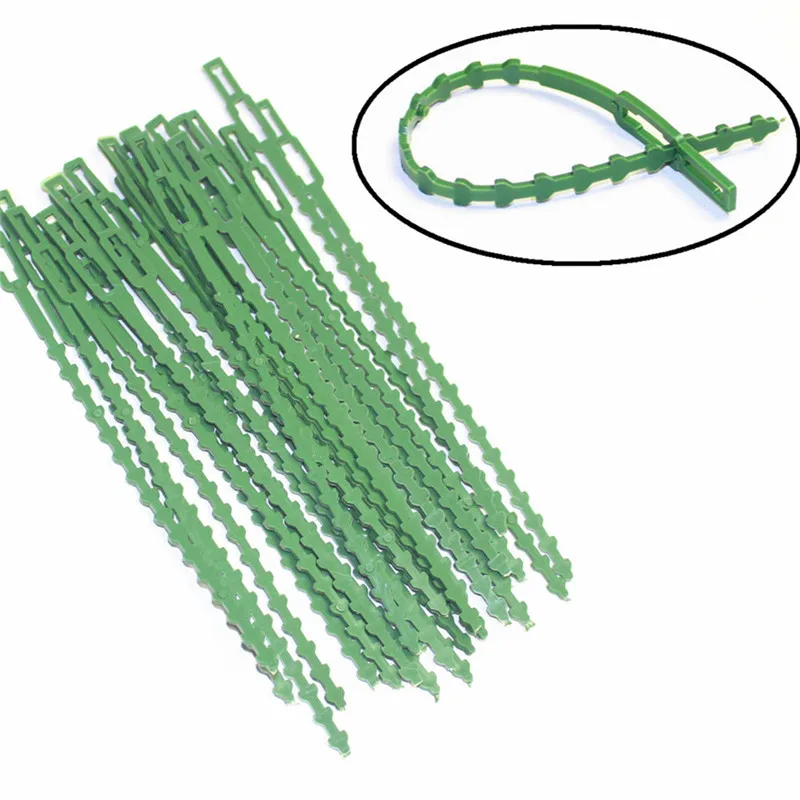 

17/23/13cm 50/30PCS Adjustable Plastic Plant Cable Ties Reusable Cable Ties for Garden Tree Climbing Support