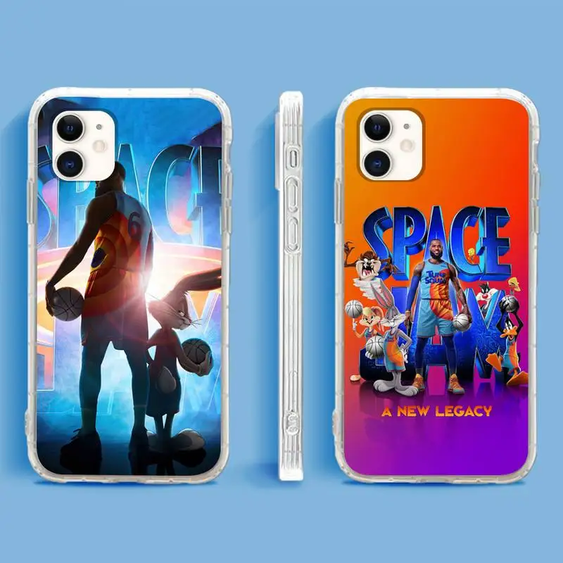 

Space Jam A New Legacy Phone Case For iPhone 13 12 11Pro Max 11 XR XS Max X Mini 8 7 6 SE 2020 Soft Transparent Cover
