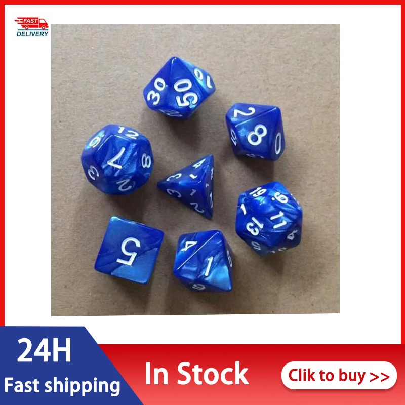 С пакет/7 шт многогранные кости для Подземелья и Драконы вечерние поставляет мн DnD