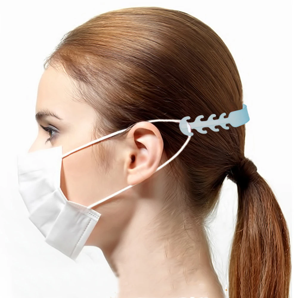 

10pcs Strap Extender Elastic Band Anti-tightening Ear Protector Decompression Holder Hook Accessories Ear Grips Mask Buckle
