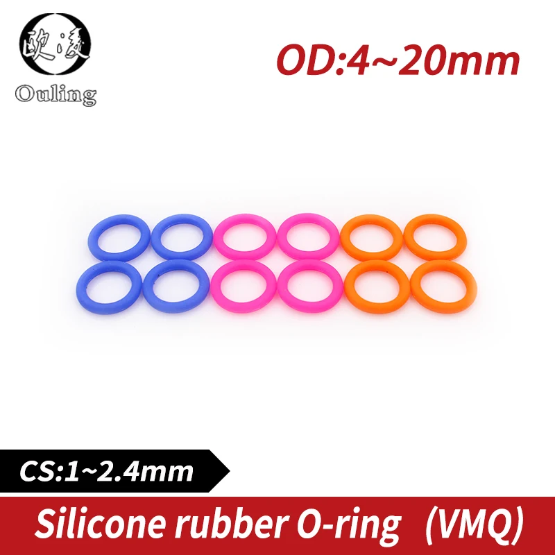 Уплотнительное кольцо из силиконовой резины многоцветное 10 шт./партия