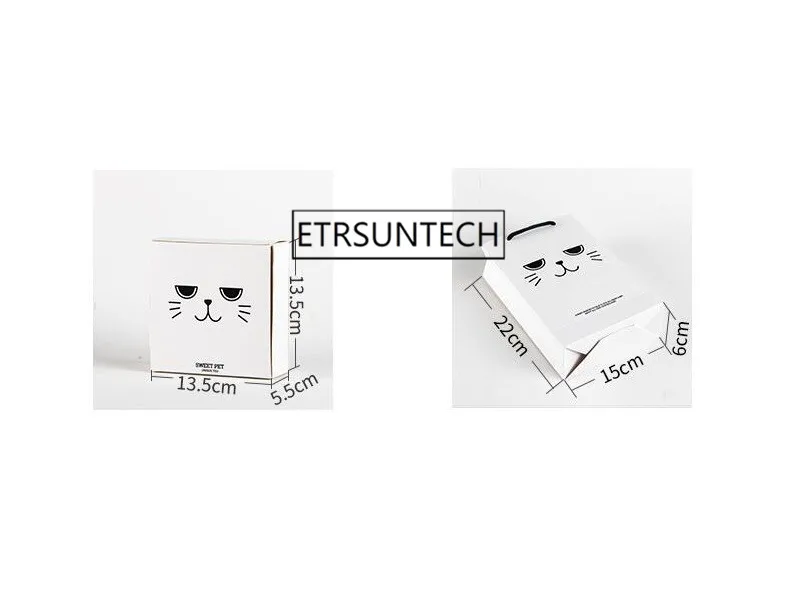 100 шт. коробка для торта с милыми животными дизайн кошки собаки десерт печенье