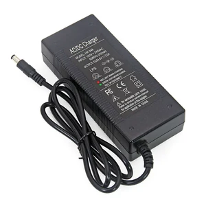 liitokala 48v54 6v charger for 48v battery pack 2a2000ma charging current dc 5 52 1 plug free global shipping