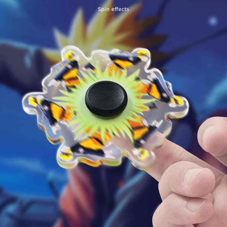 

2021 Running Fidget Spinner Hand Relief Stress Fidget Spinner Toy for Kids Bearing Cartoon Character Flynova Flying Spinner