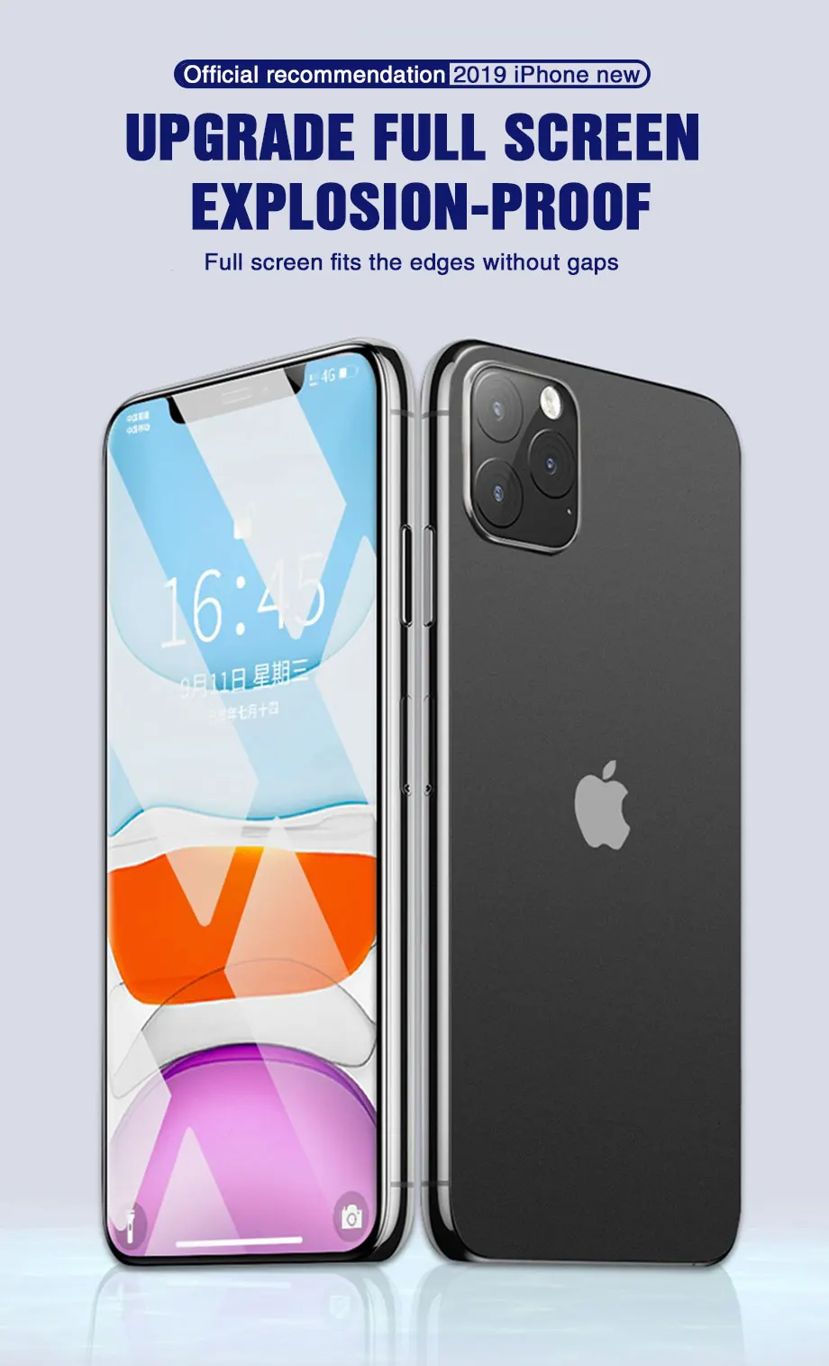 300D защитное стекло на iPhone 11 Pro X XS MAX 11 стекло полное покрытие iPhone 11 Pro Max XR защита экрана закаленное стекло