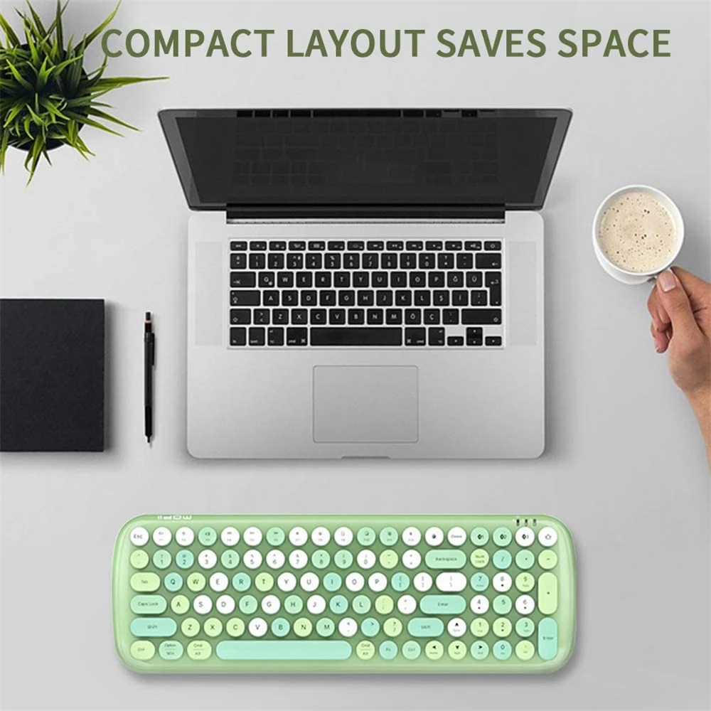 Клавиатура компьютерная беспроводная совместимая с Bluetooth 5 1 эргономичная |