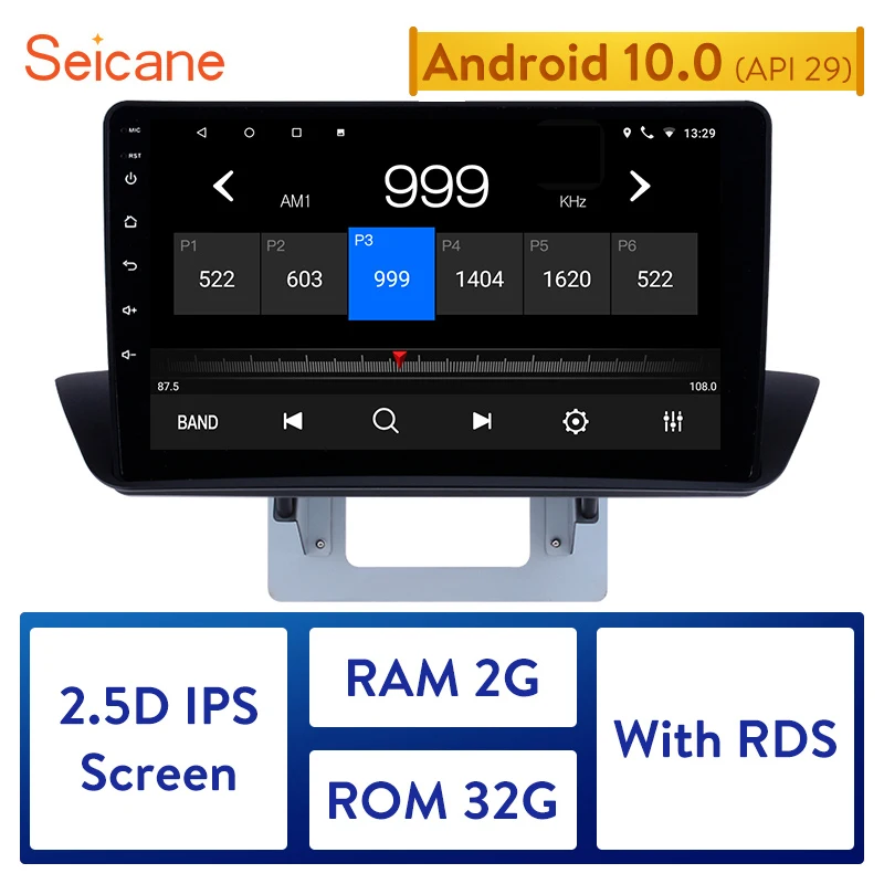 Seicane Car GPS 9" HD Android 10.0 IPS Navi Auto Radio for 2012-2018 Mazda BT-50 Overseas version support TPMS Multimedia Player