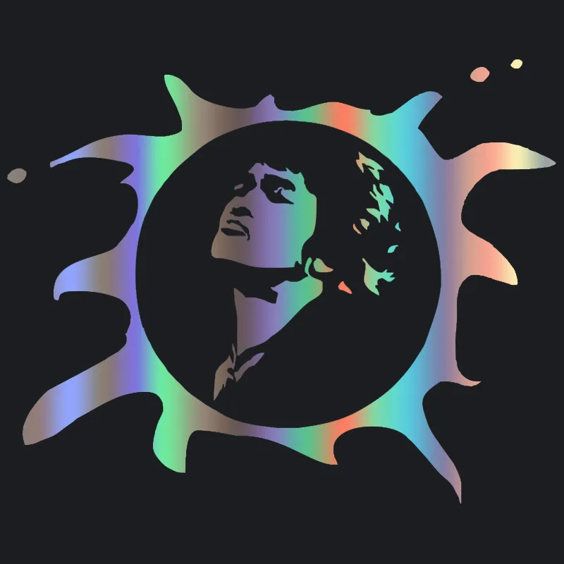 

USSR singer star Victor Tsoi reflective vinyl car decal waterproof stickers on car truck rear window 18CM*15CM