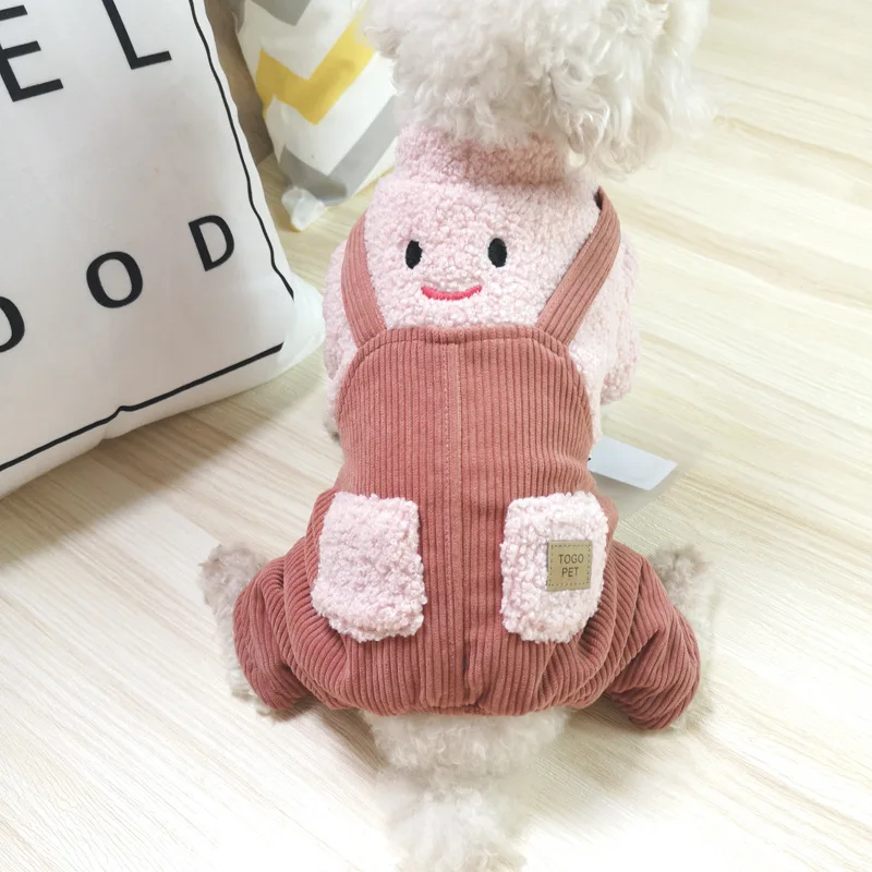 

Супертеплая одежда для домашних животных, одежда с хлопковой подкладкой для маленьких щенков шнауцера, многоцветная бархатная осенне-зимн...