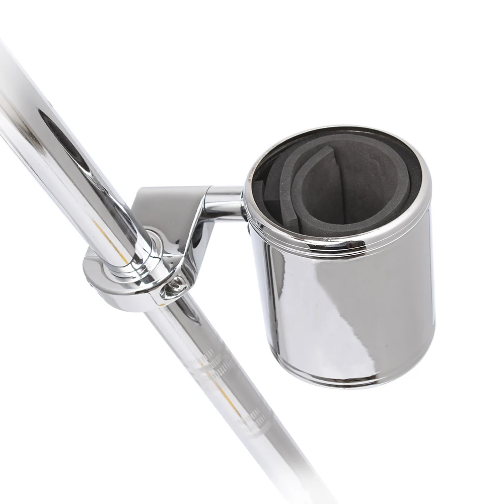 Мотоциклетный Универсальный хромированный Регулируемый подстаканник для Harley