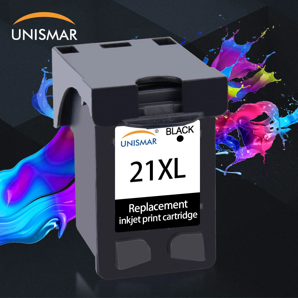 Unismar 21 XL Запасной картридж для HP 21XL Deskjet F380 F2180 F2280 F4180 F4100 F2100 F2200 F300|Чернильные