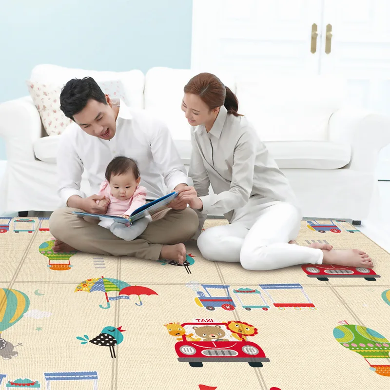 Складной детский игровой коврик Xpe коврик-пазл обучающий для детской комнаты