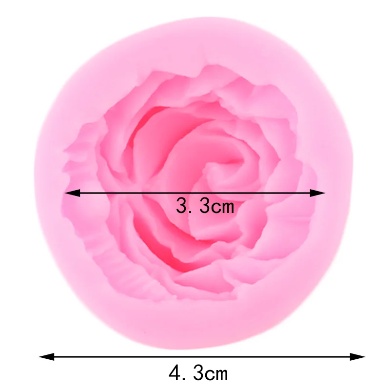 Силиконовая форма для мыла 3D цветок роза помадка торта капкейков конфет